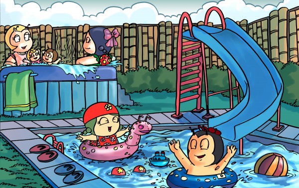 Pool Party - Bugville Critters by Robert Stanek